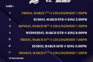 Round 1 Playoff Schedule Released